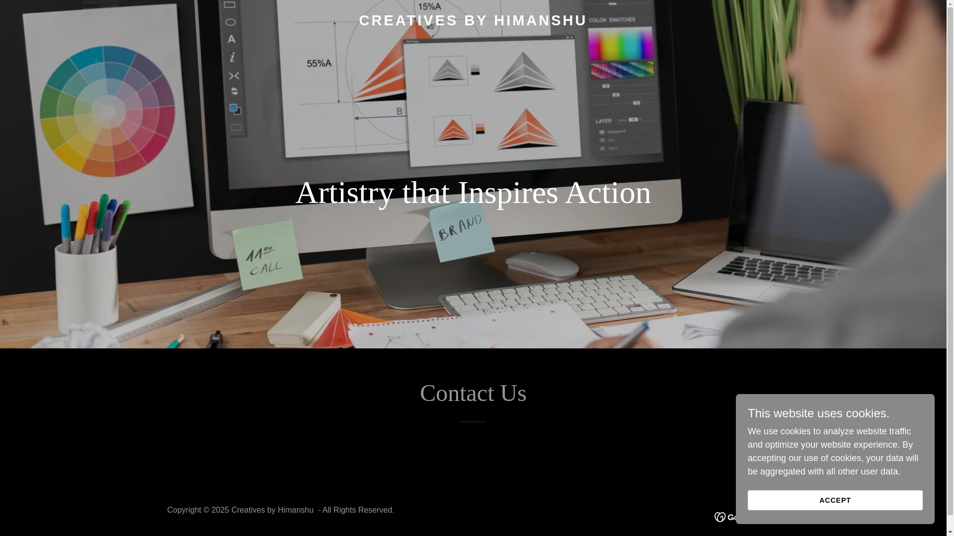 website screenshot of https://byhimanshu.art/