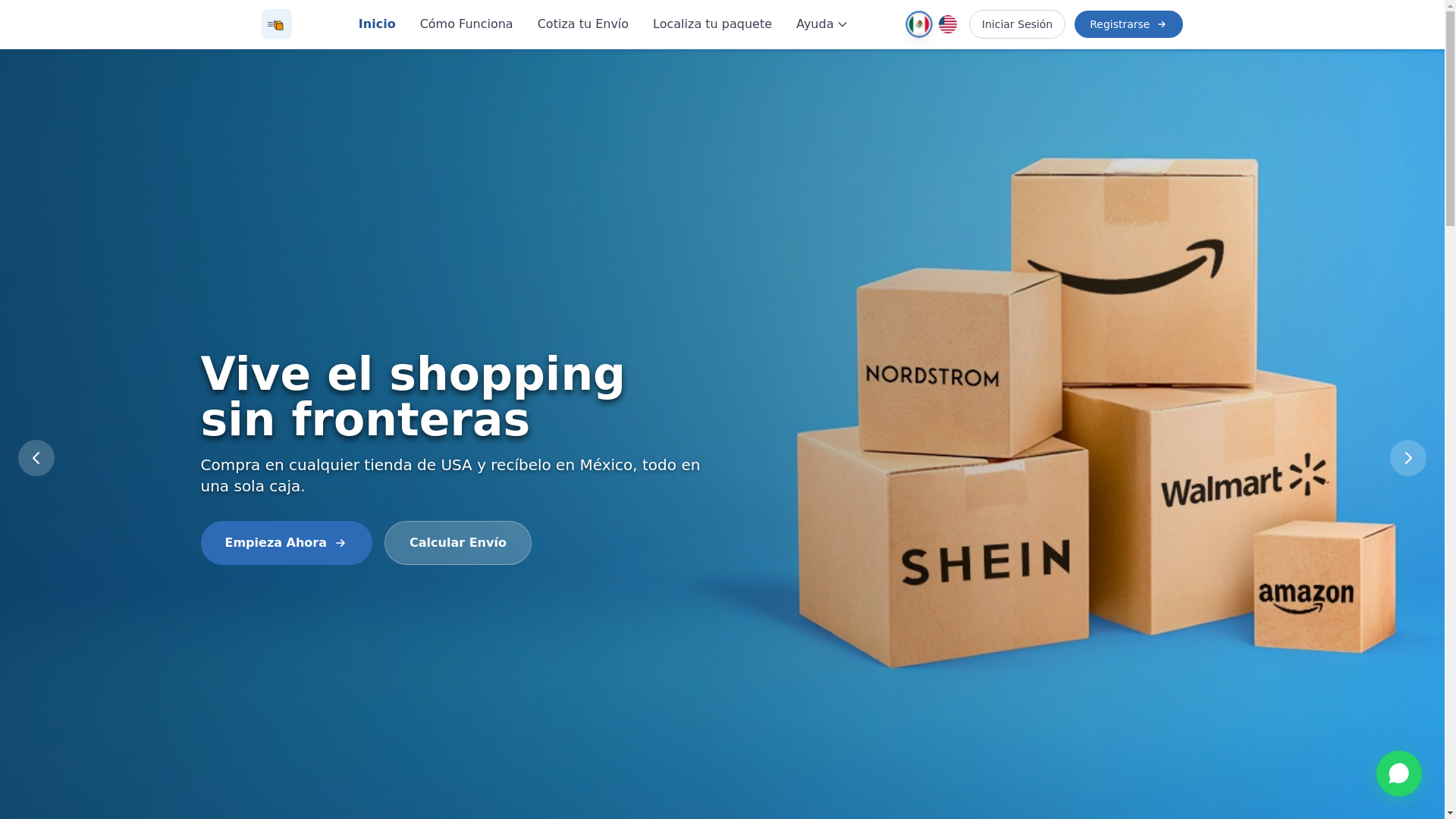 website screenshot of https://boxly.mx/