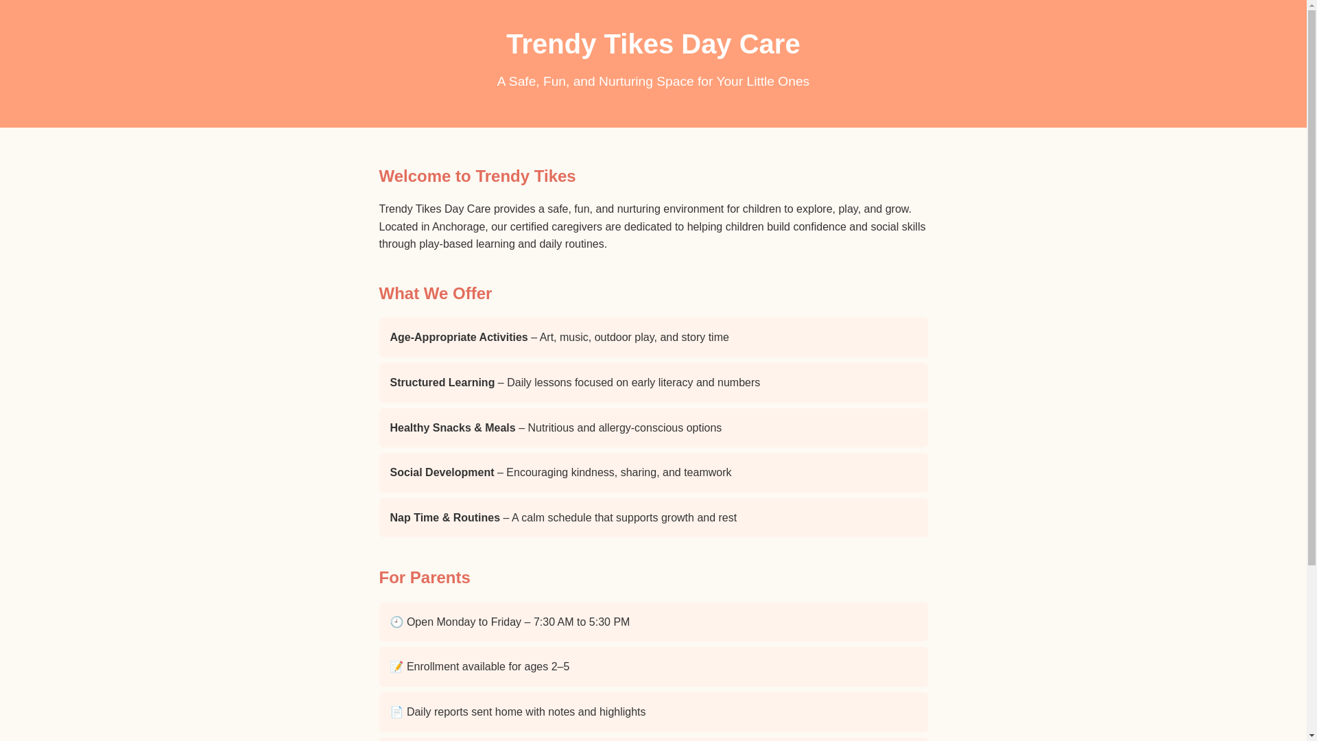 website screenshot of https://trendy-tikes.pages.dev/
