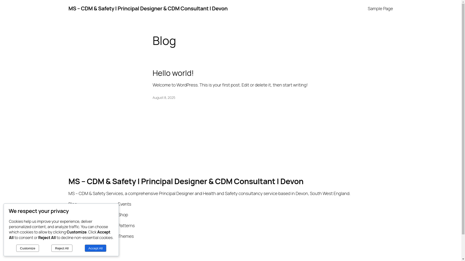 website screenshot of https://ms-cdmandsafety.co.uk/