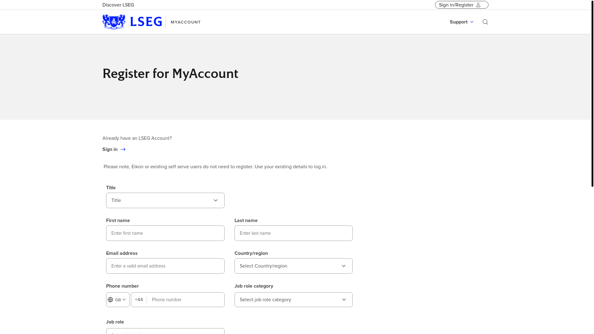 website screenshot of https://myaccount.lseg.com/content/mytr/en/register.html