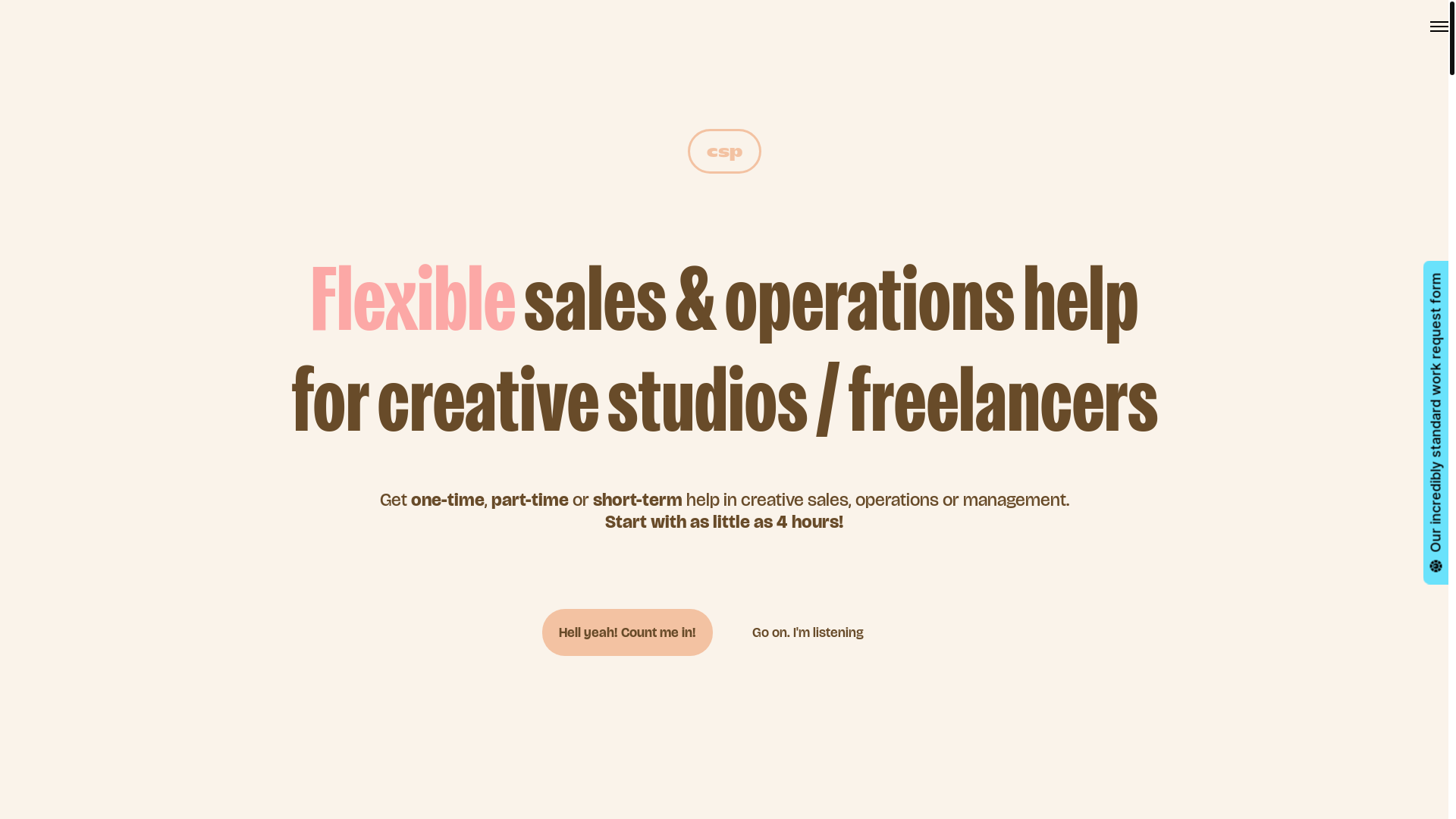 website screenshot of https://creativestudiopartners.com/