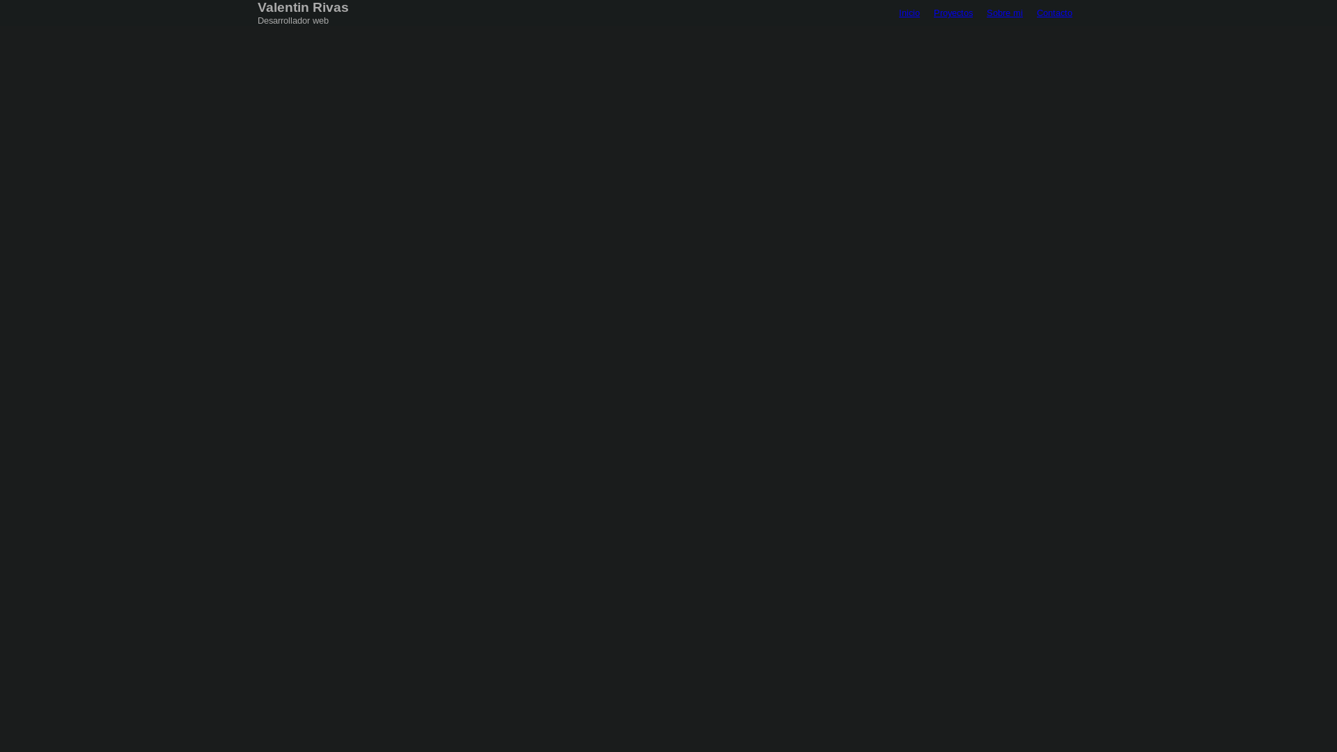 website screenshot of https://valentinrivas.com.ar/