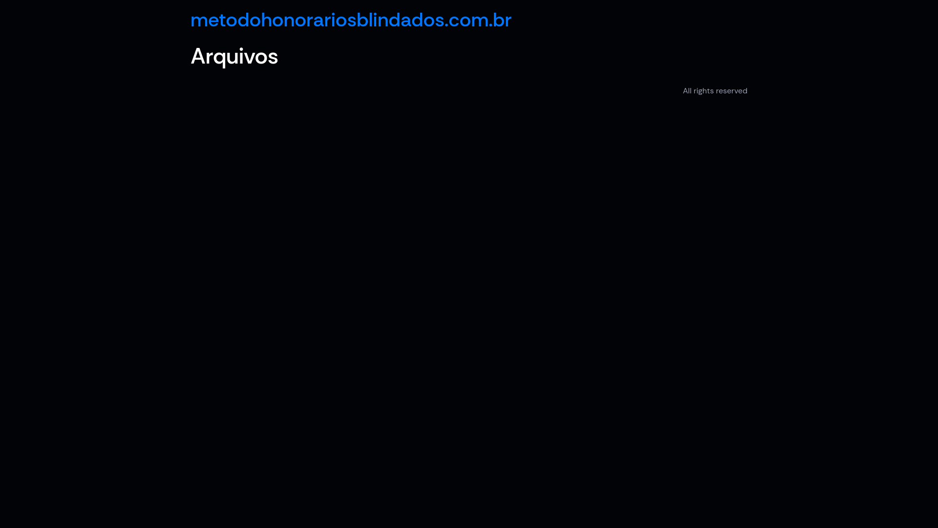 website screenshot of https://metodohonorariosblindados.com.br/