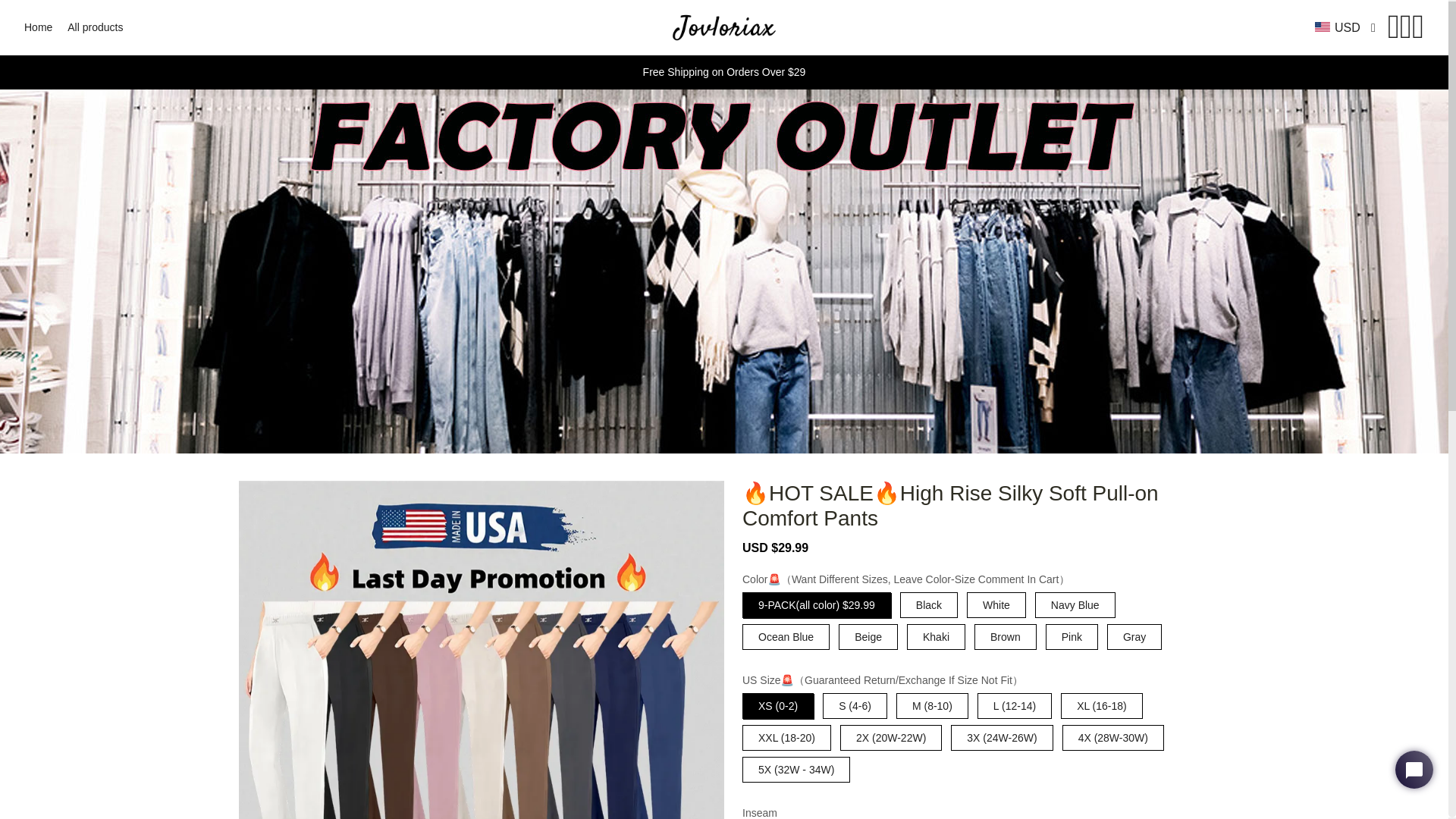 website screenshot of https://jovloriax.com/