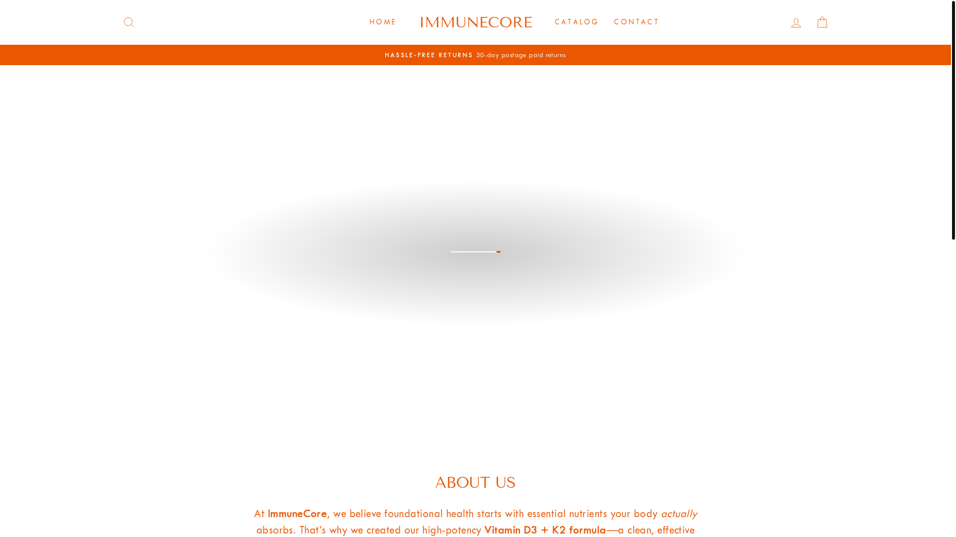 website screenshot of https://immunecore.store/