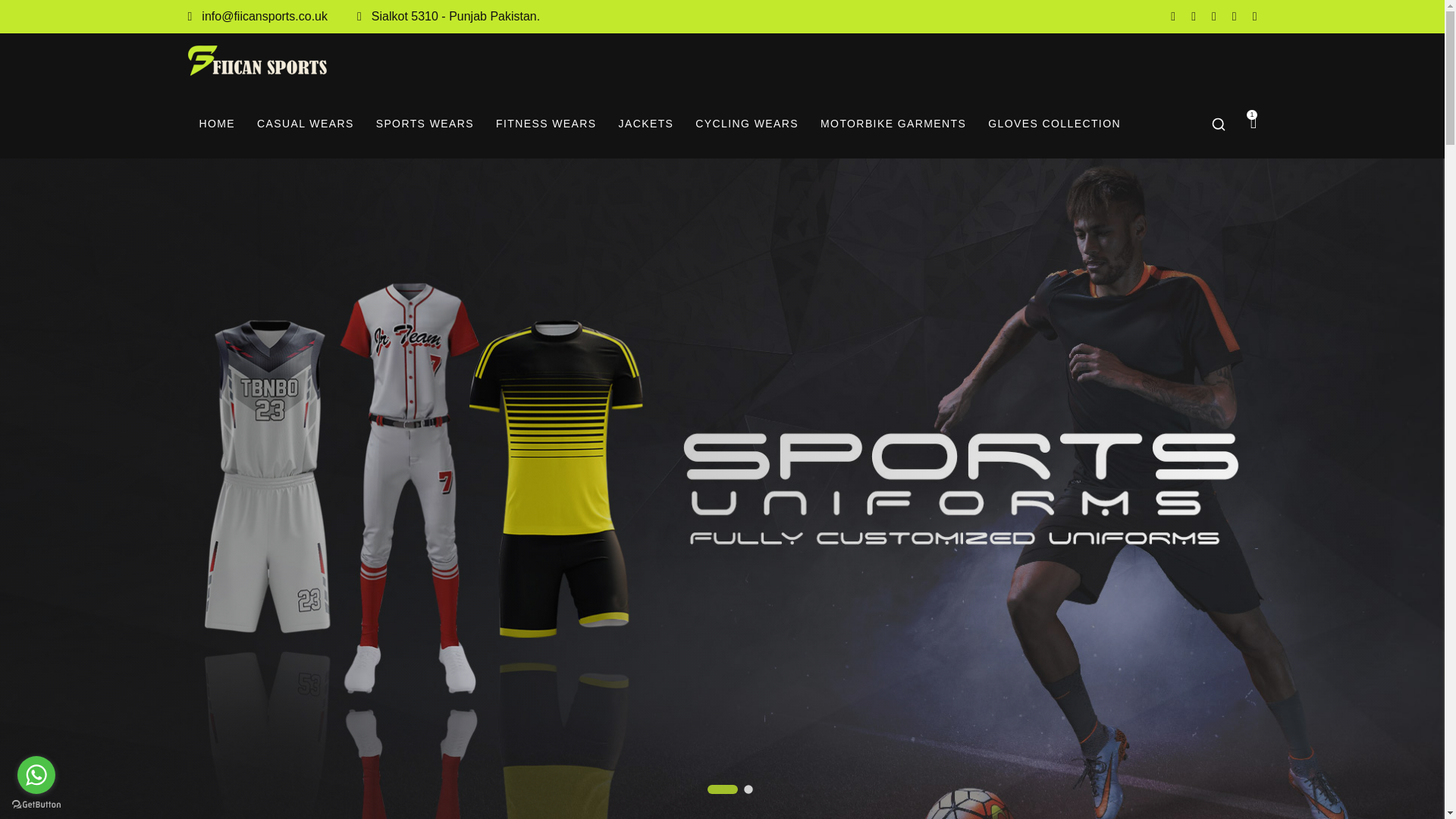 website screenshot of https://fiicansports.co.uk/