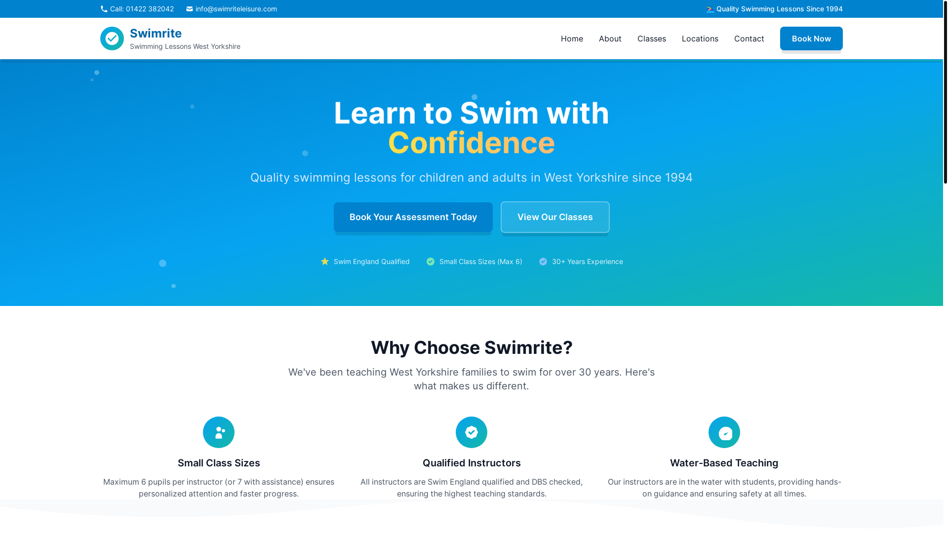 website screenshot of https://swimrite.pages.dev/