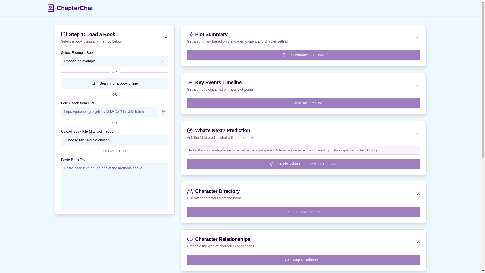 website screenshot of https://chapterchat.pages.dev/