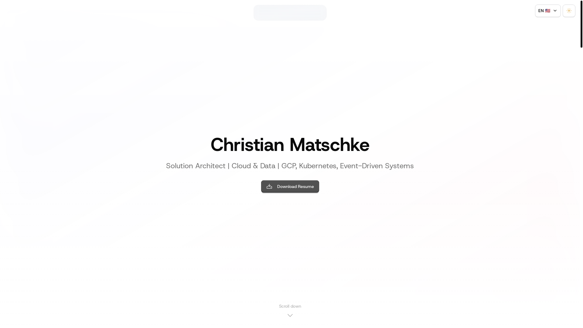 website screenshot of https://matschke.io/