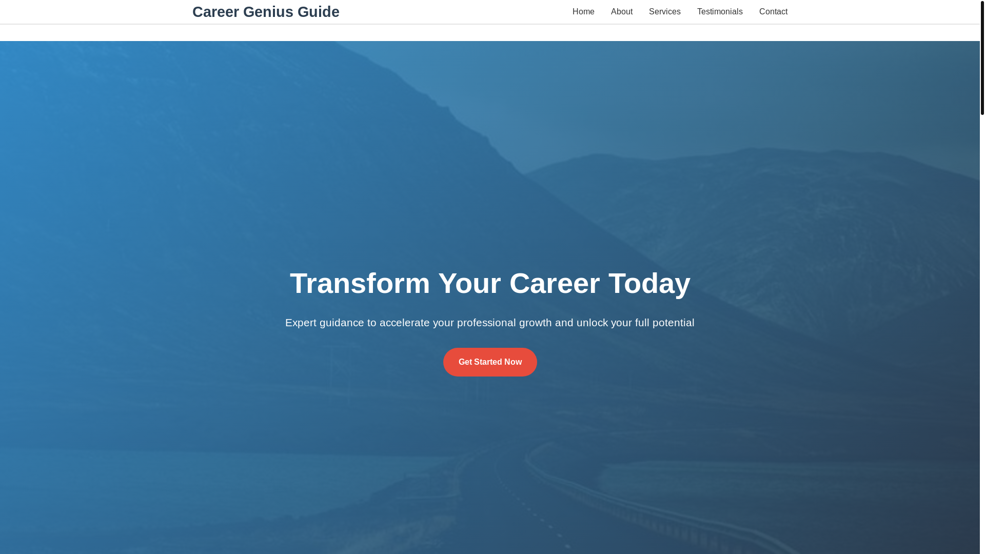 website screenshot of https://careergeniusguide.shop/