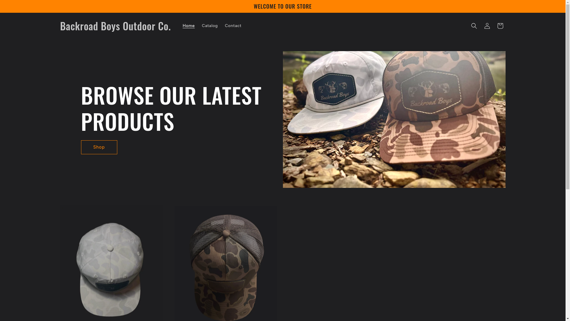 website screenshot of https://backroadoutdoorco.com/