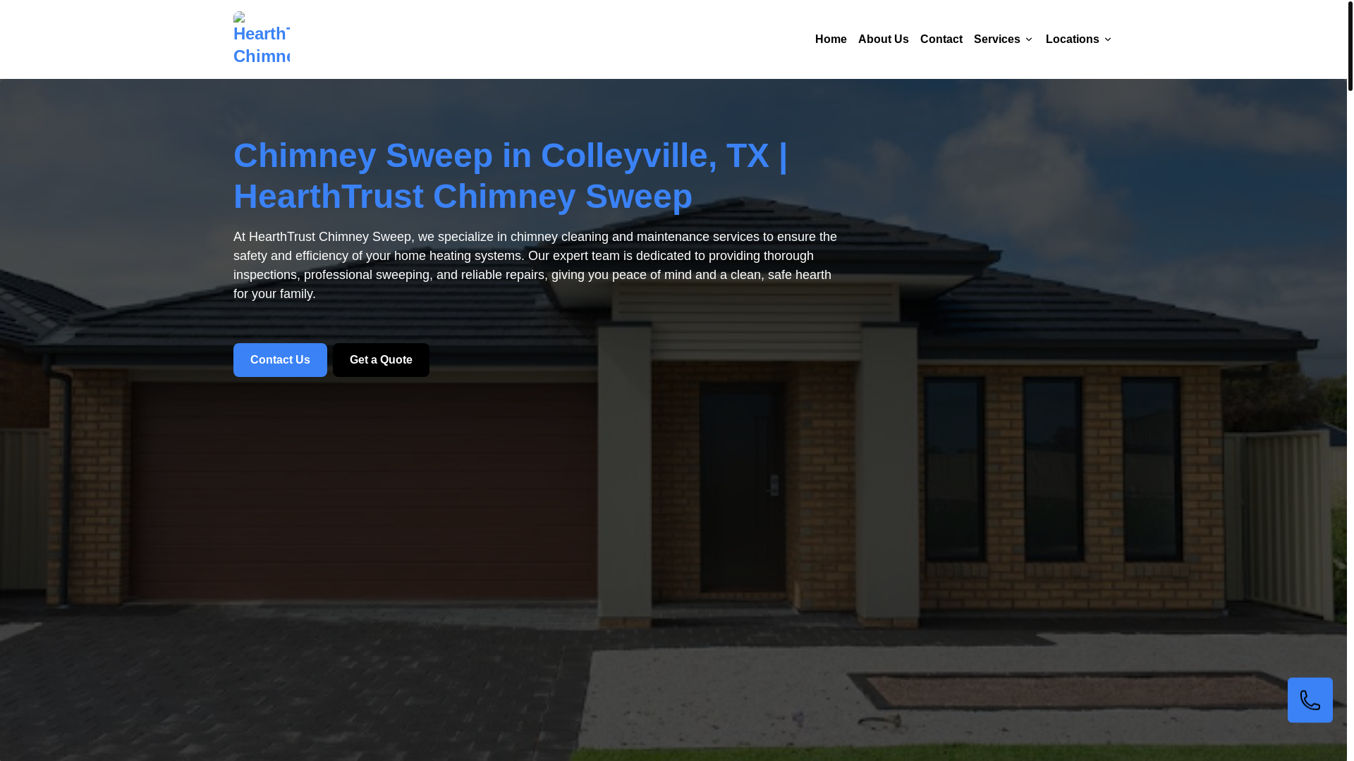 website screenshot of https://hearthtrust-chimney-sweep.pages.dev/