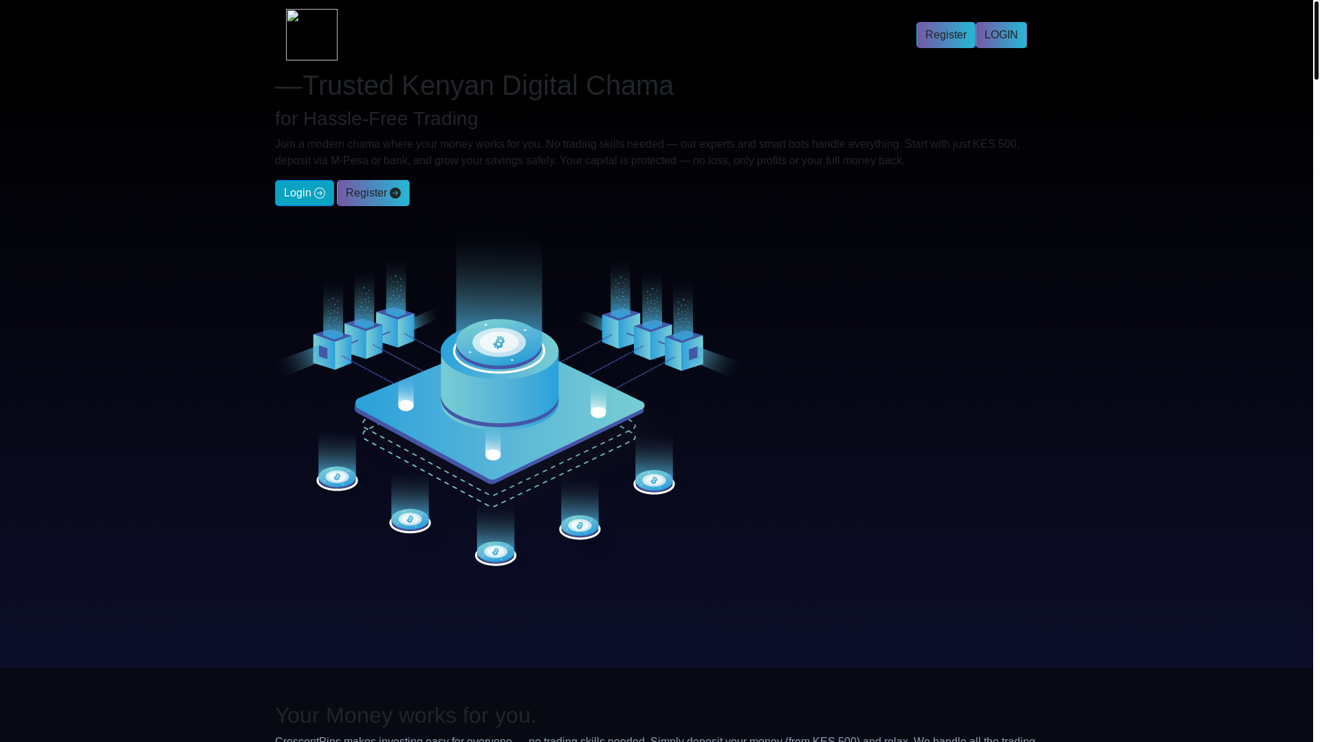 website screenshot of https://crescentpips.ltd/
