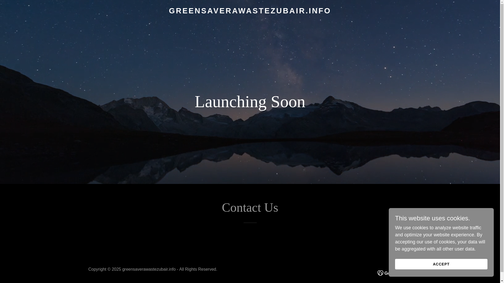 website screenshot of https://greensaverawastezubair.info/
