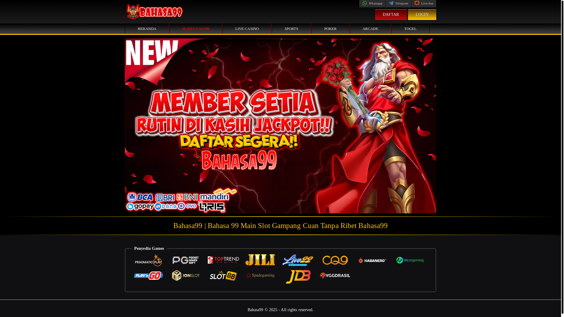website screenshot of https://bahasa99.org/