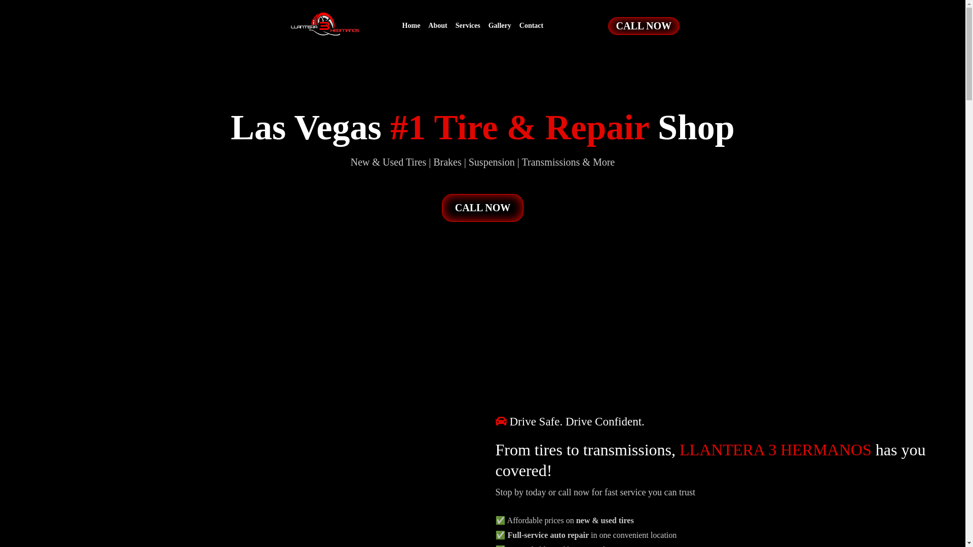 website screenshot of https://llantera3hermanoslasvegas.com/