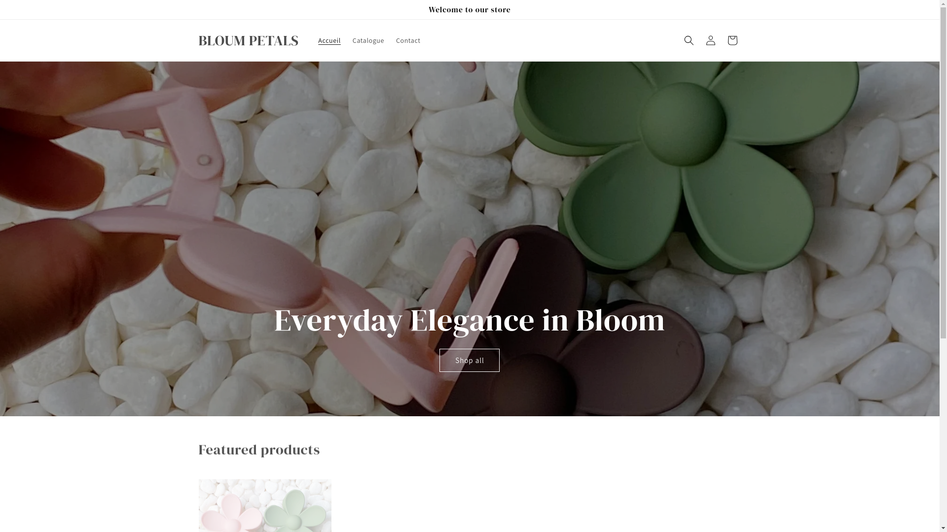 website screenshot of https://bloumpetals.com/