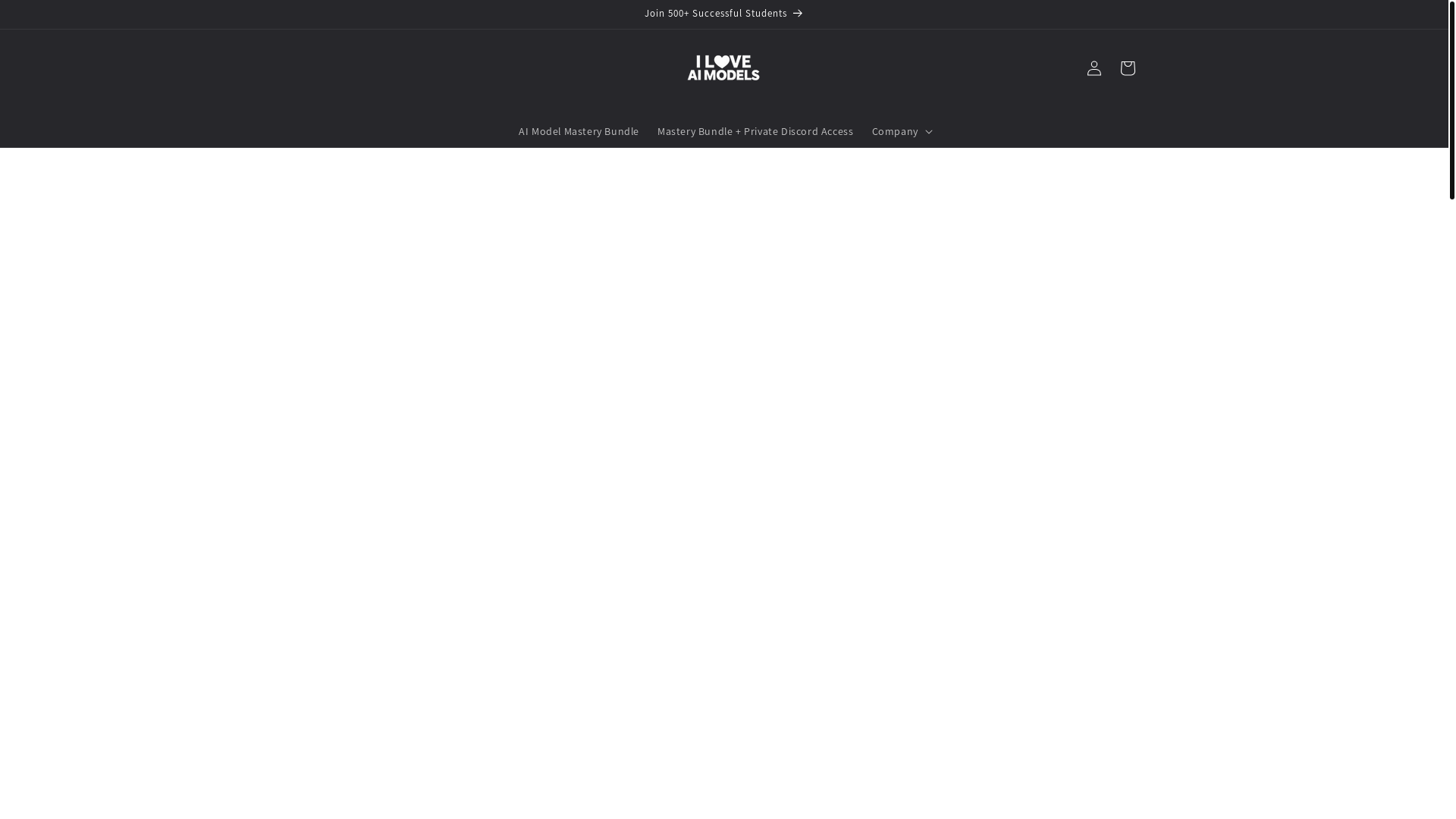 website screenshot of https://iloveaimodel.com/