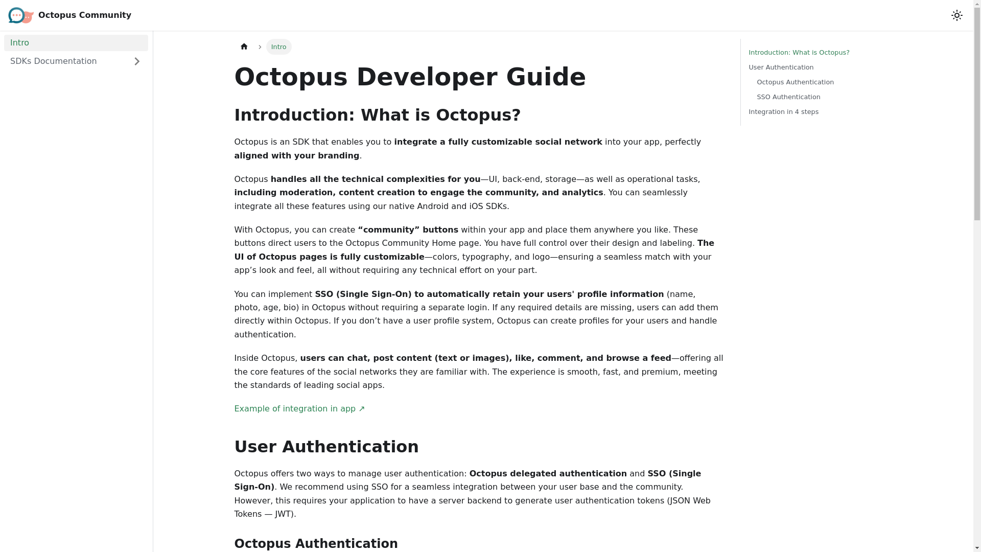 website screenshot of https://octopus-documentation.pages.dev/