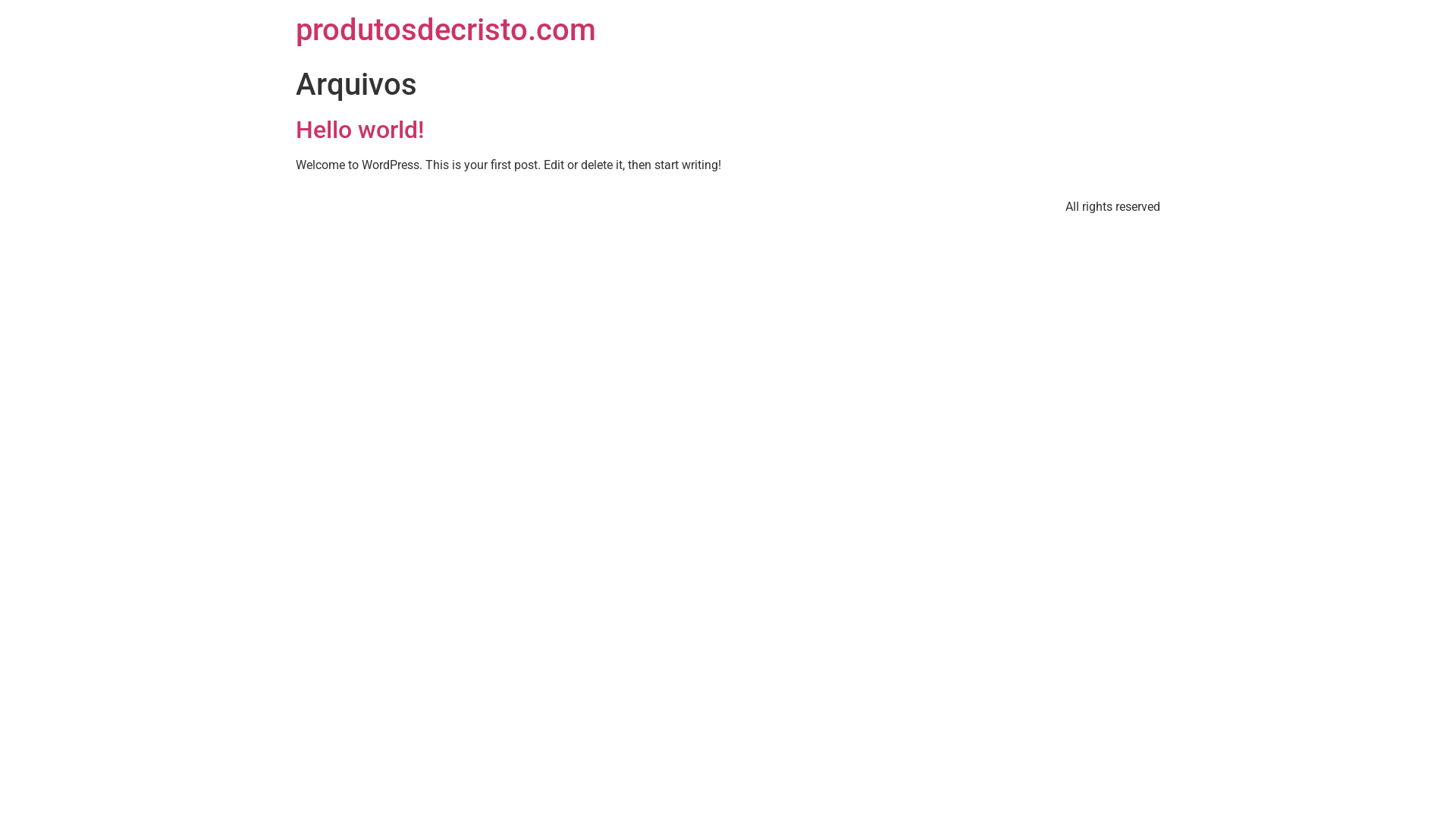 website screenshot of https://produtosdecristo.com/