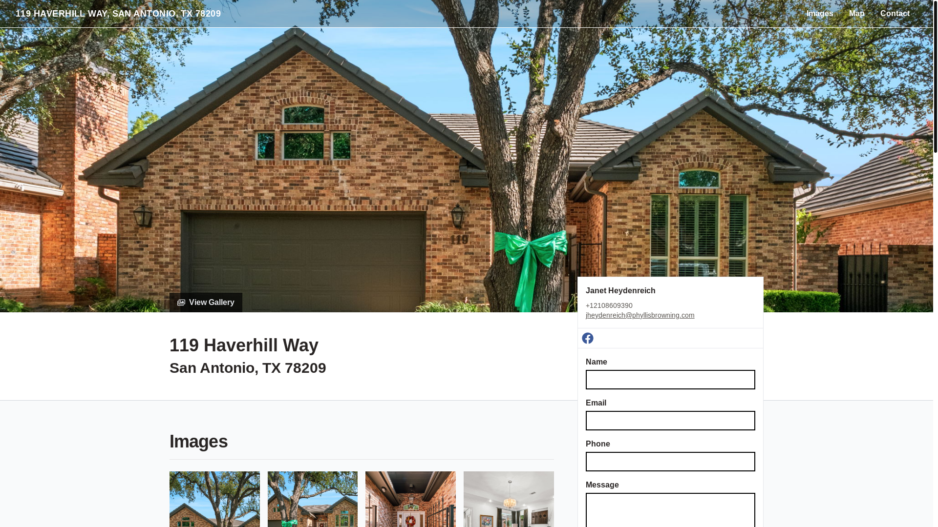 website screenshot of https://119haverhillway.com/
