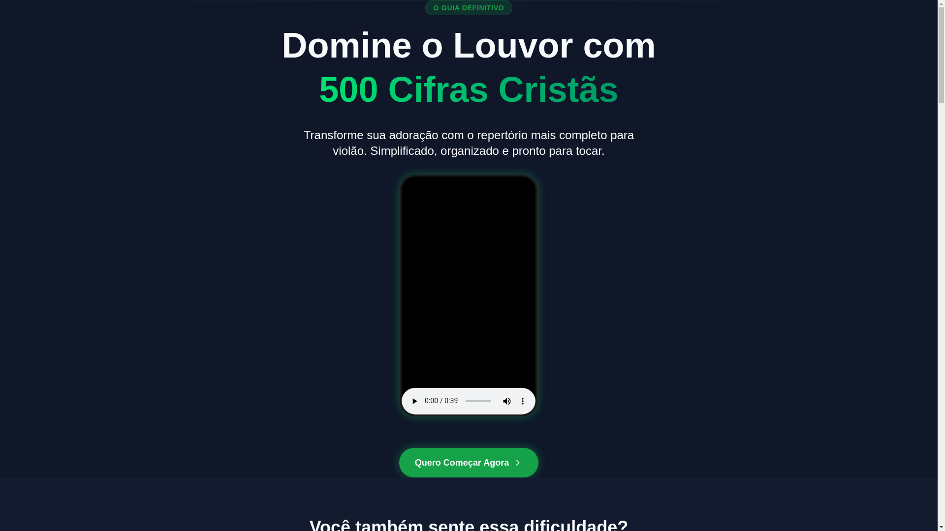 website screenshot of https://cifrascristas.site/