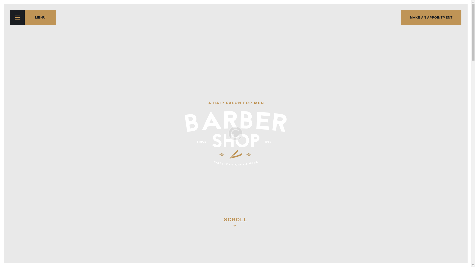 website screenshot of https://thebarberfaliraki.com/
