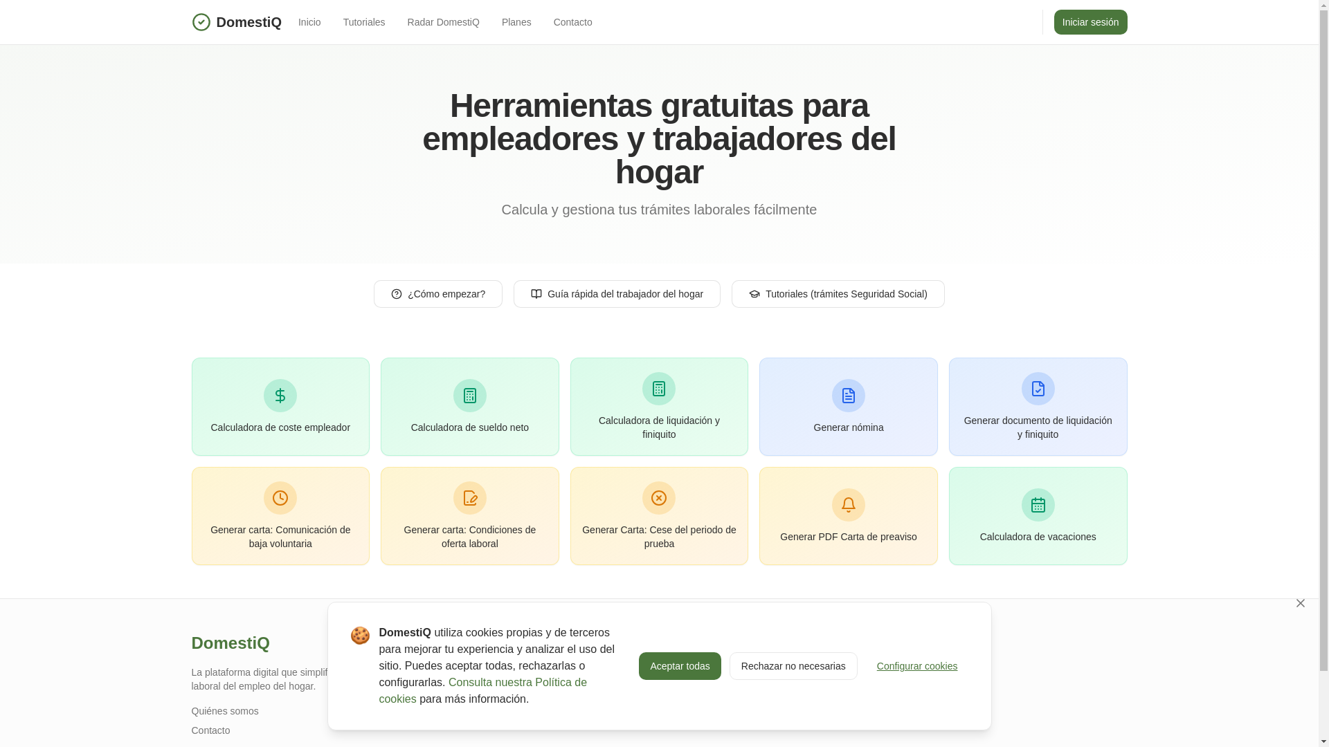 website screenshot of https://domestiqpro.com/