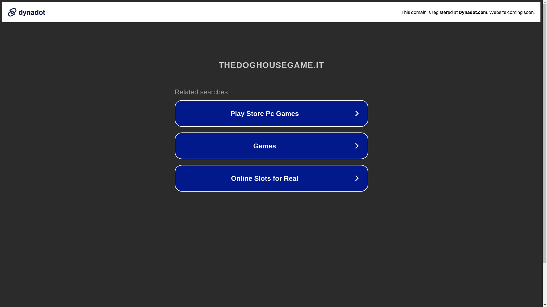 website screenshot of https://thedoghousegame.it/