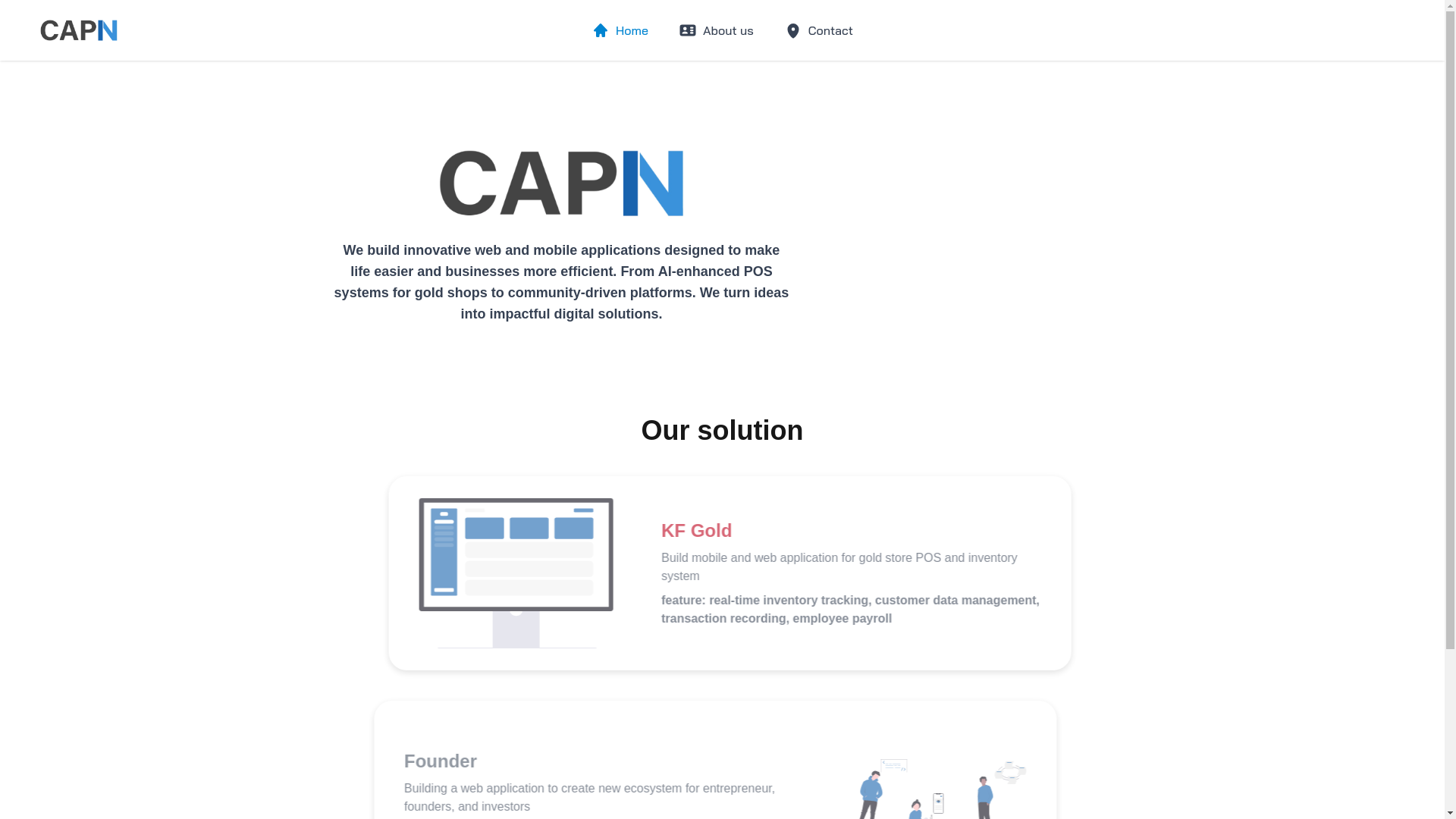 website screenshot of https://capn.co.th/
