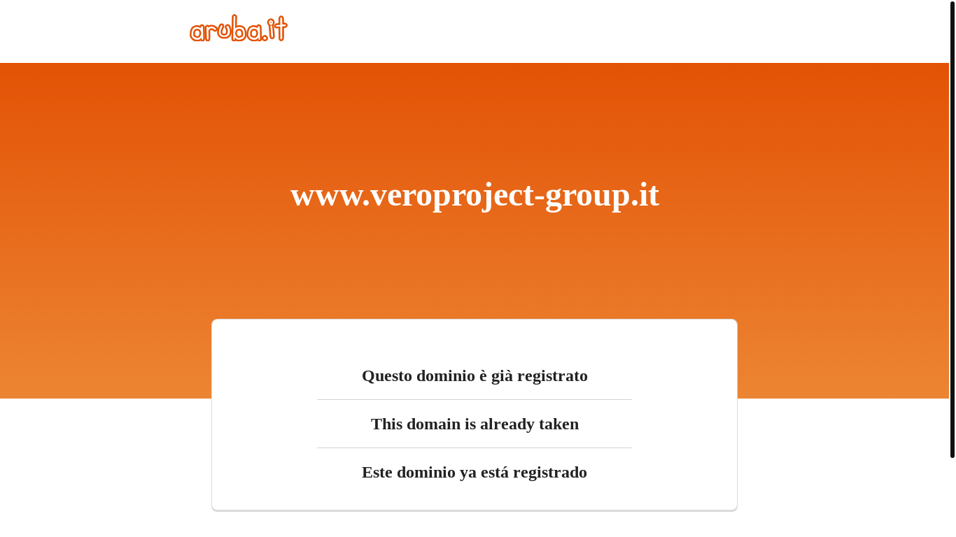 website screenshot of https://veroproject-group.online/