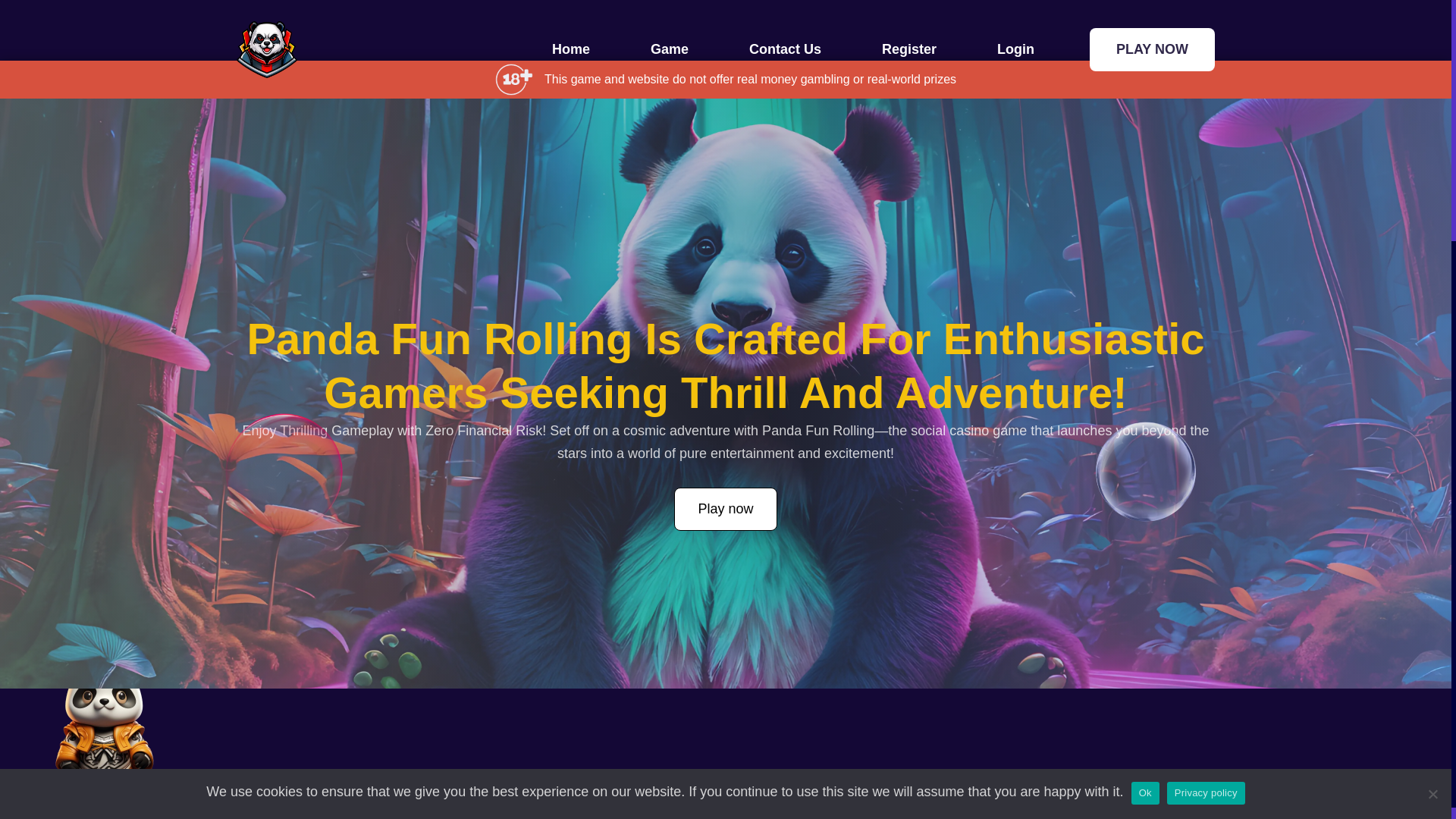 website screenshot of https://rollwinpanda.com/