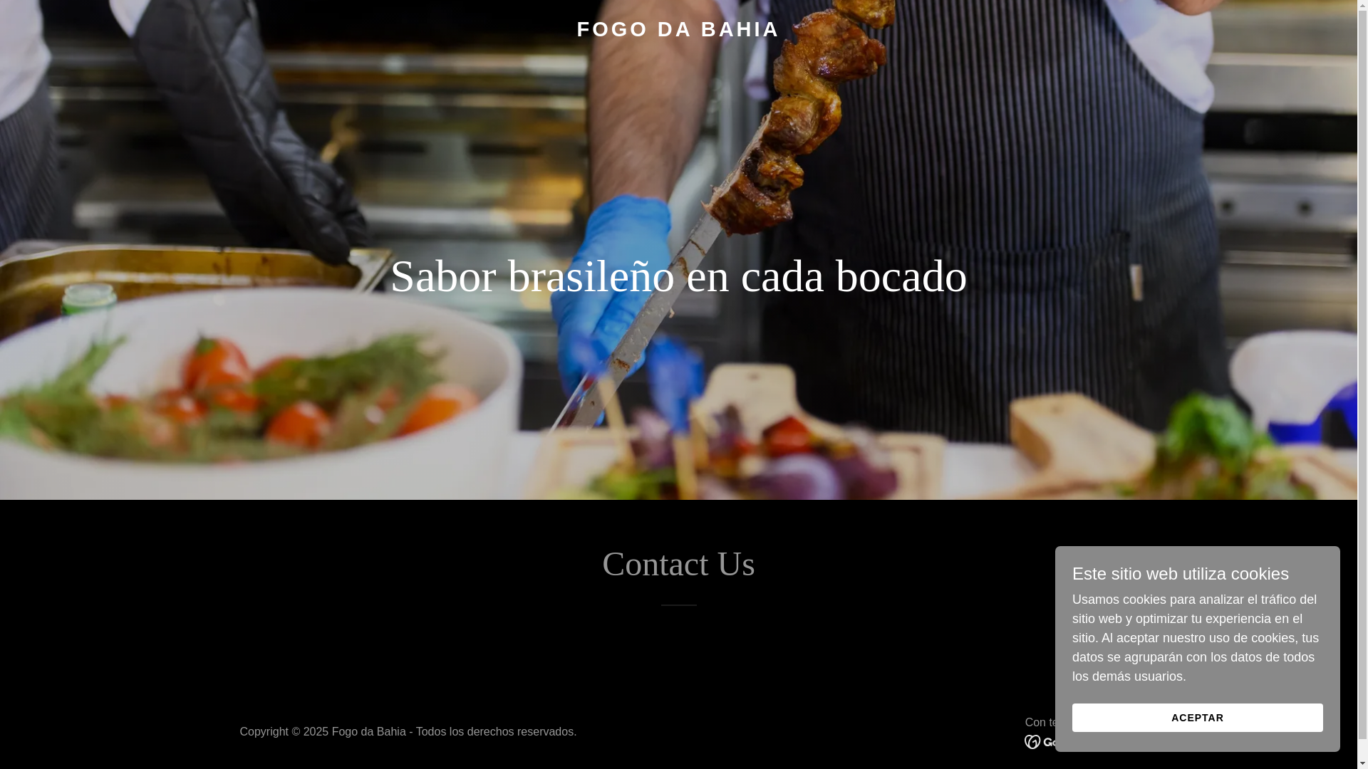 website screenshot of https://fogodabahia.com.co/