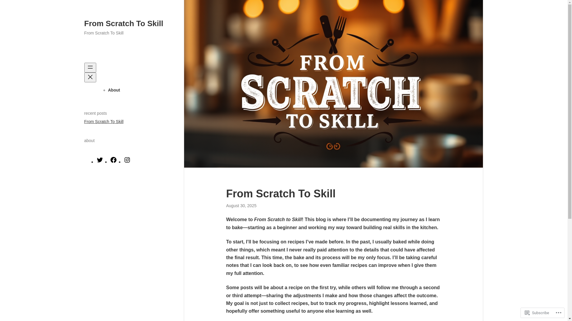 website screenshot of https://fromscratchtoskill.blog/