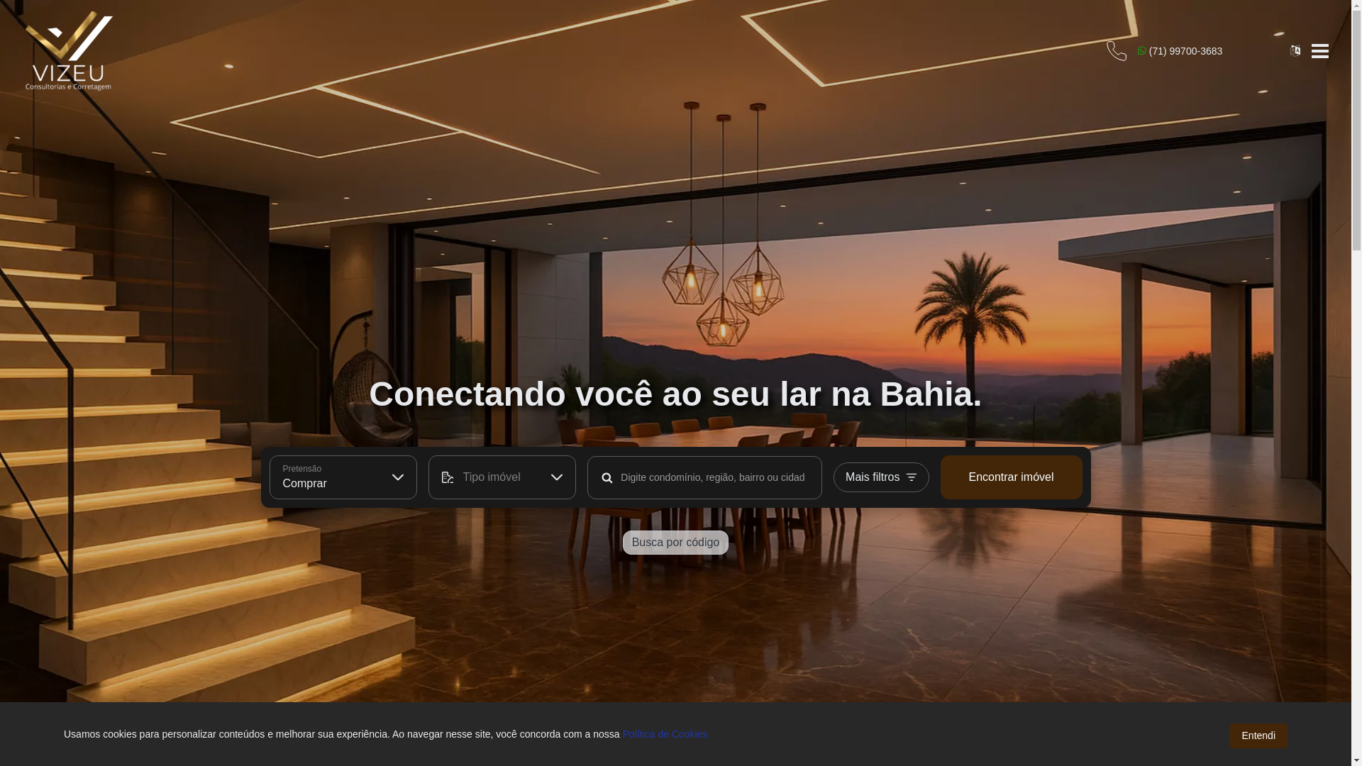 website screenshot of https://veredaimobiliaria.com.br/