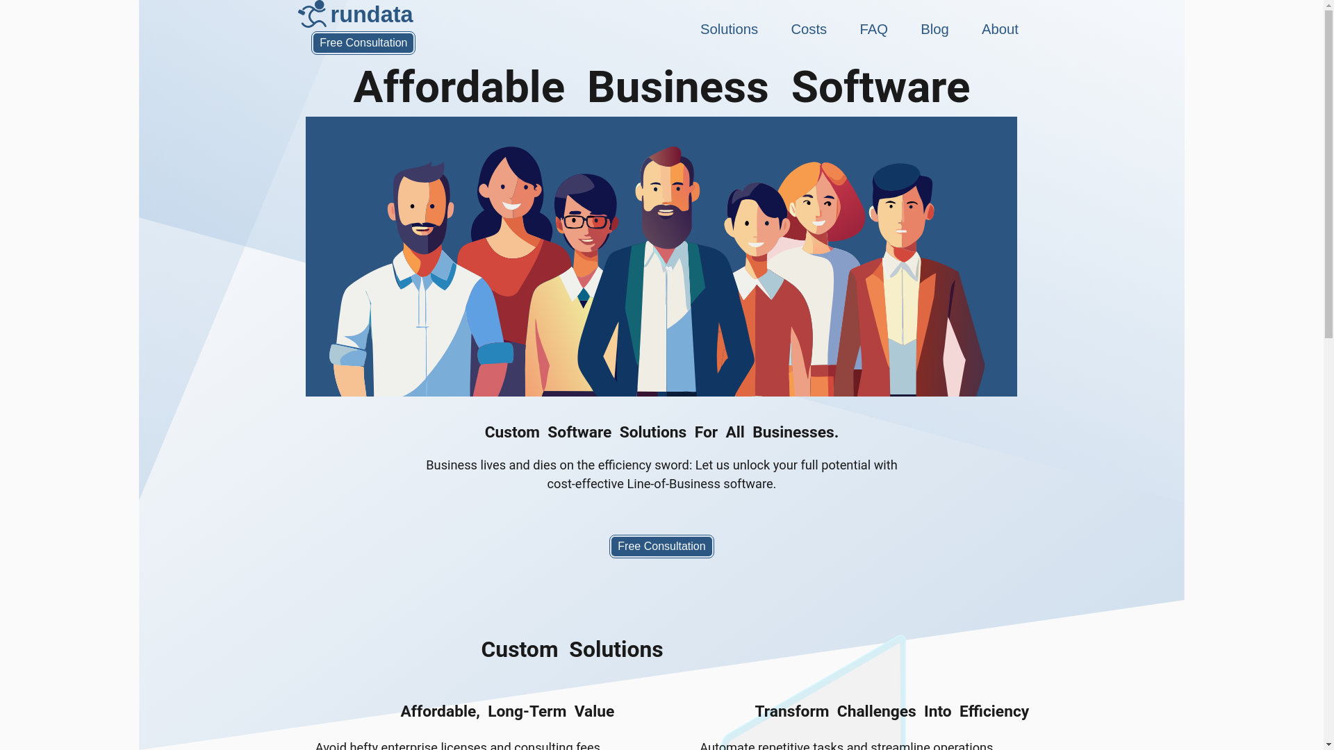 website screenshot of https://www.rundata.co.za/