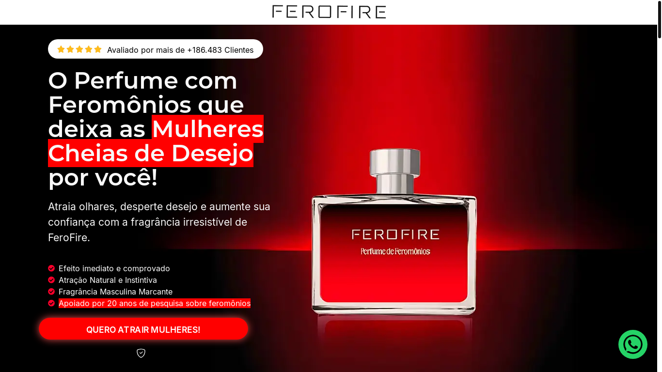 website screenshot of https://cheiroqueatrai.site/