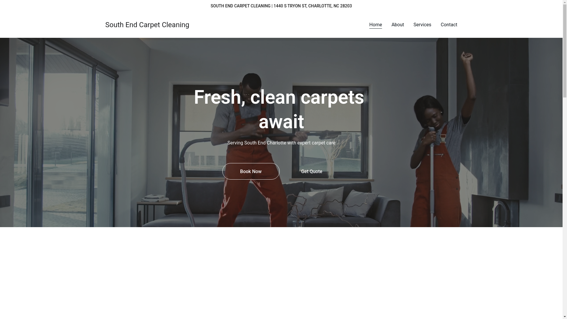 website screenshot of https://southendcarpetcleaning.site/