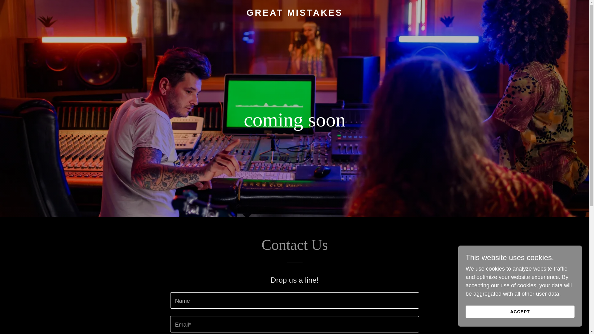 website screenshot of https://makegreatmistakes.com/
