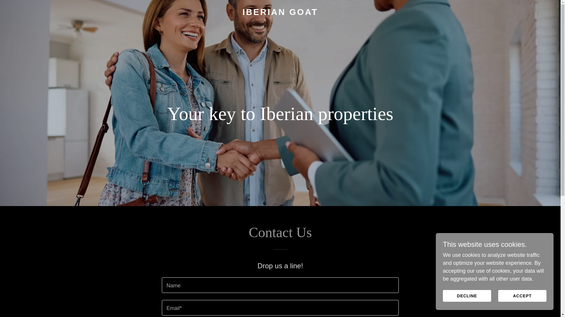 website screenshot of https://iberiangoat.com/