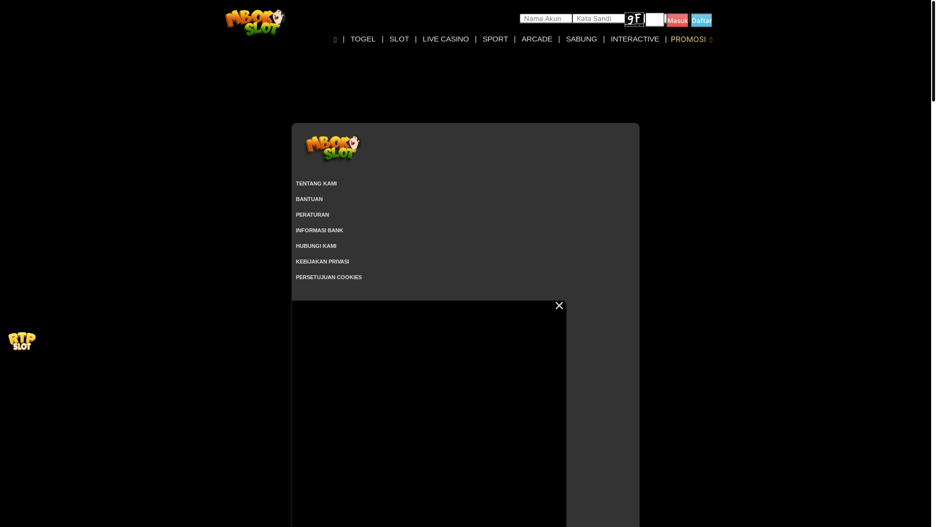 website screenshot of https://mbokberjaya.social/