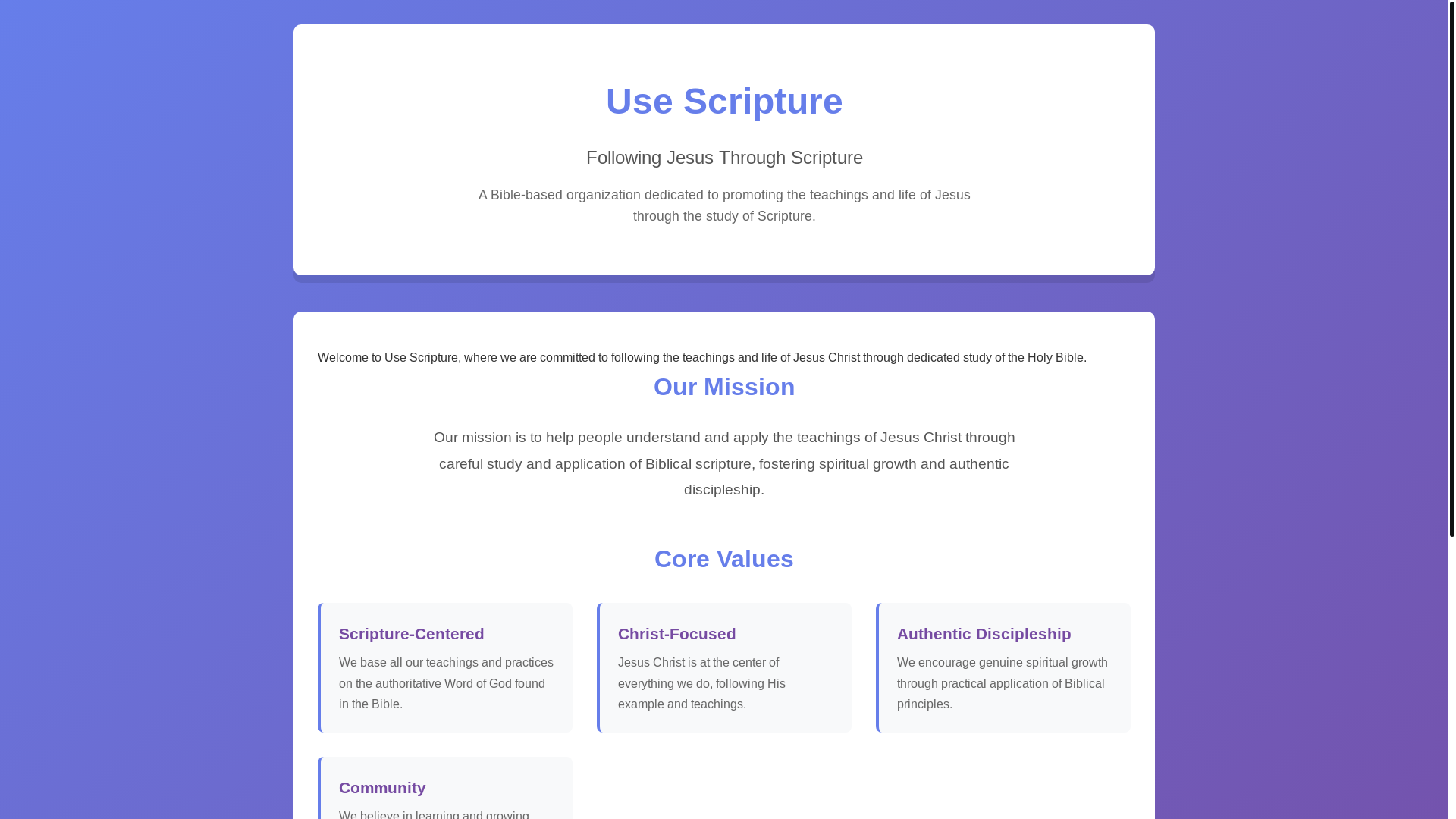website screenshot of https://usescripture-com.pages.dev/