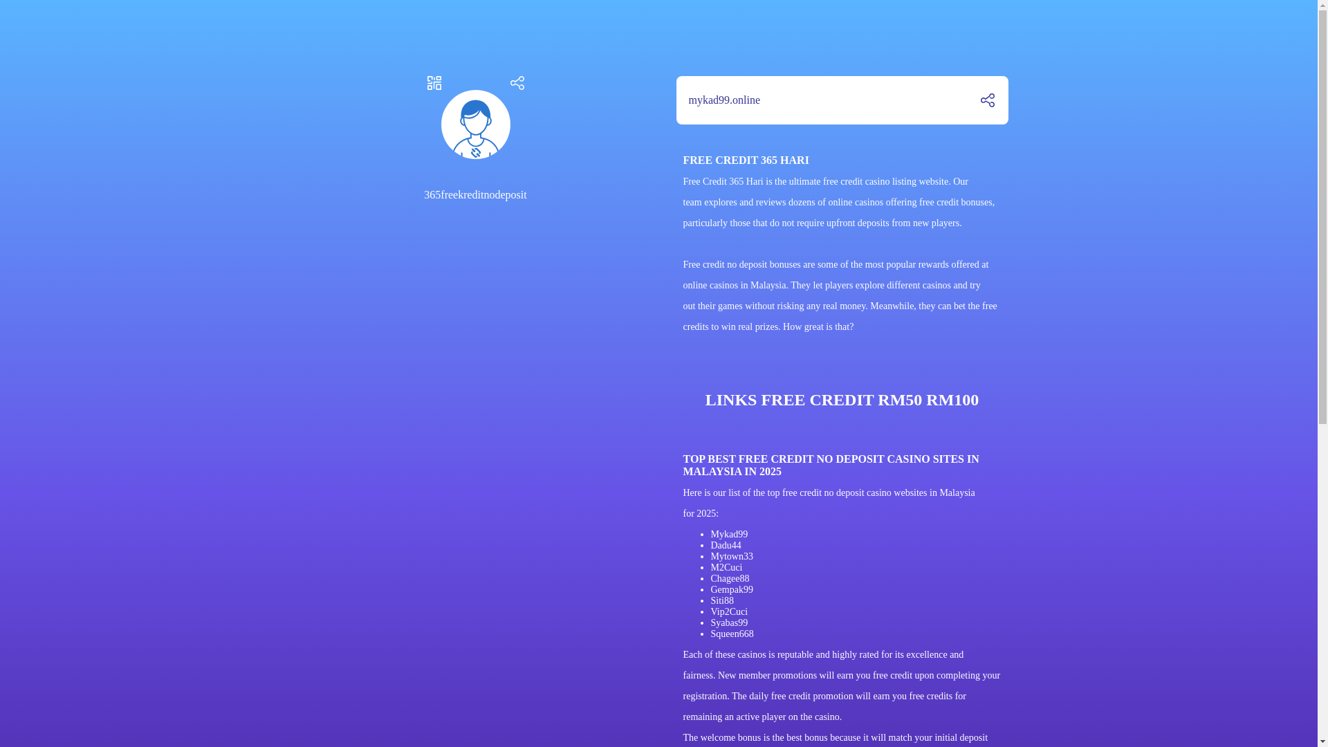 website screenshot of https://365freekreditnodeposit.link/