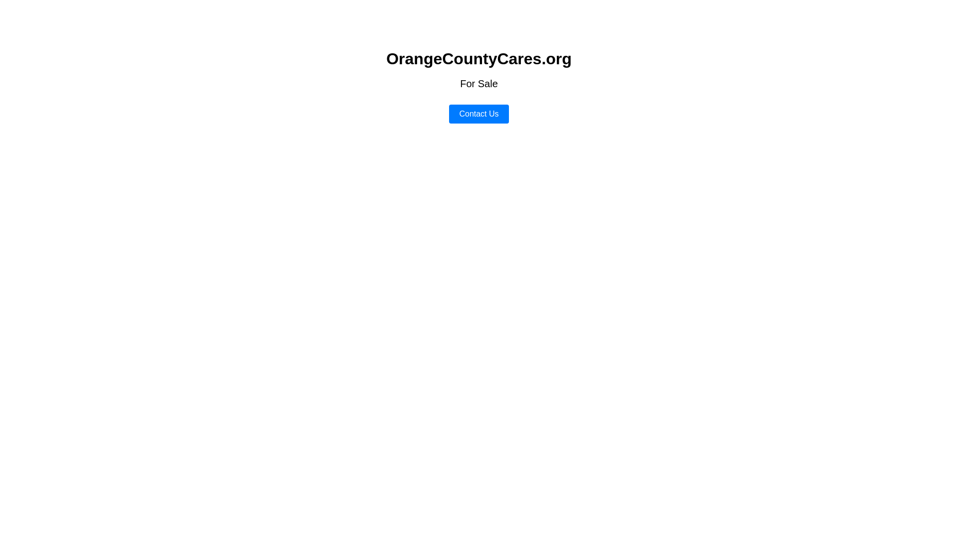 website screenshot of https://orangecountycares.org/