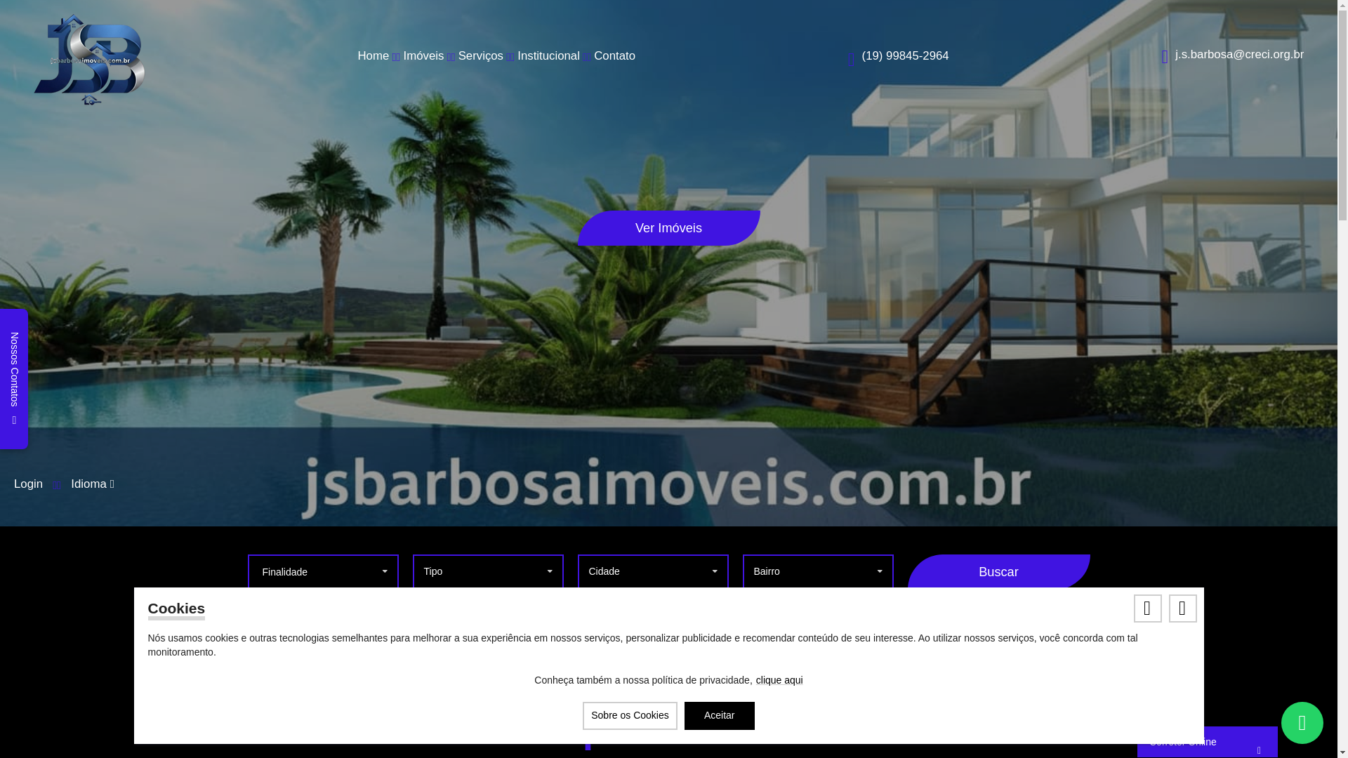 website screenshot of https://jsbarbosaimoveis.com.br/