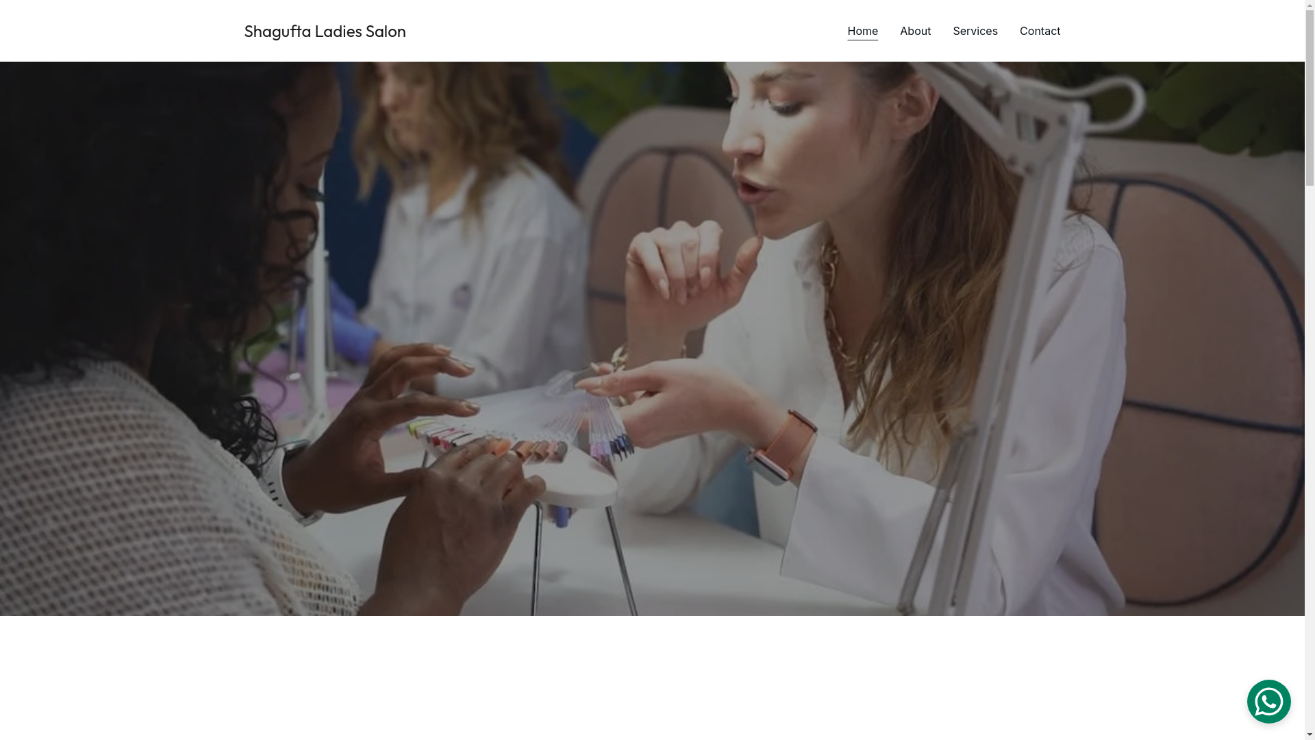 website screenshot of https://shaguftabeautyparlour.com/