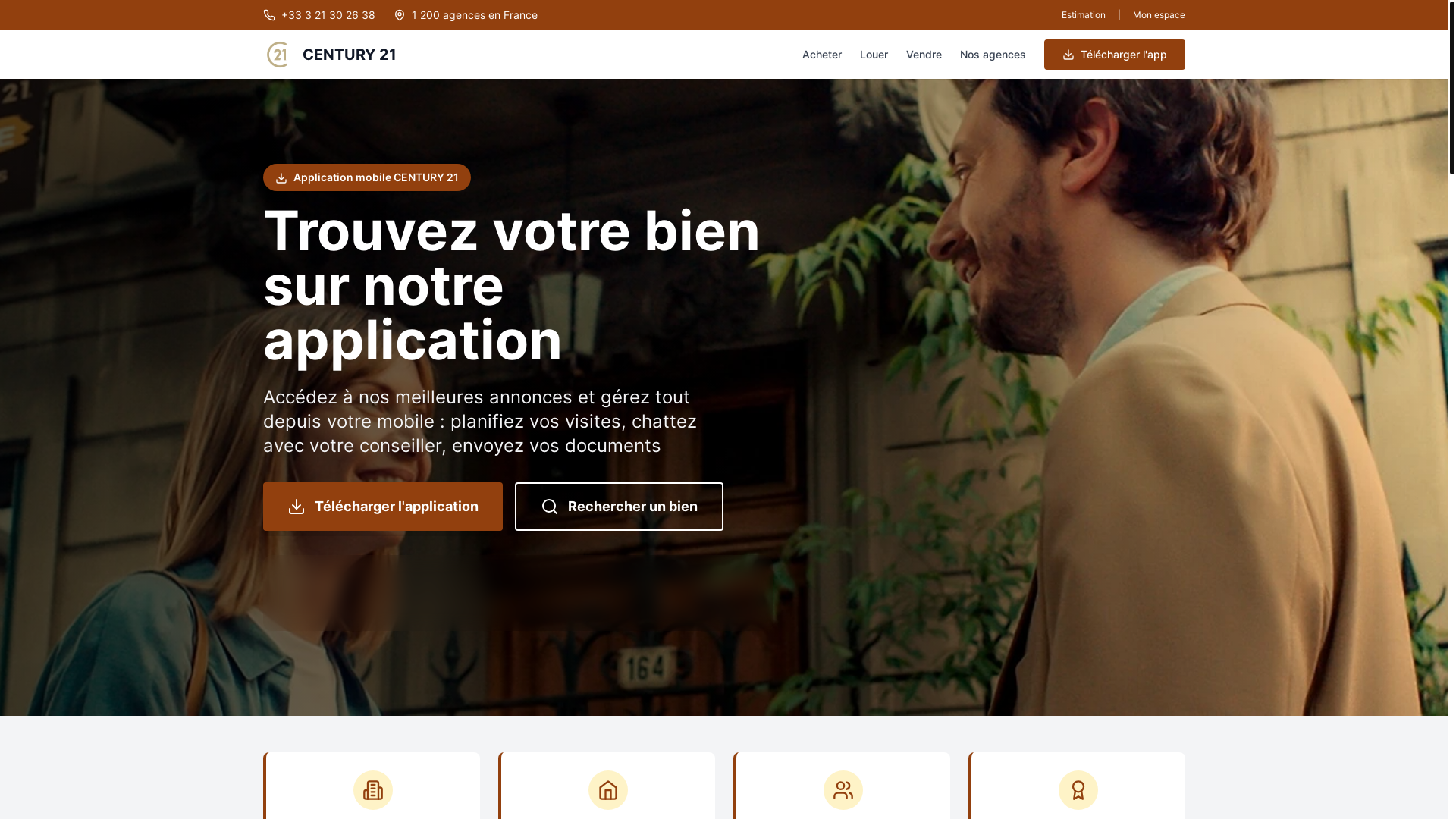 website screenshot of https://century21-app.com/
