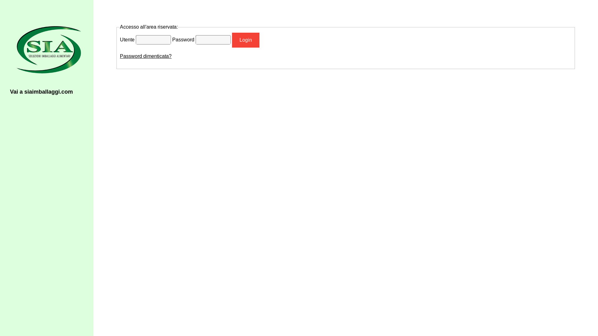 website screenshot of https://siaimballaggi.cloud/
