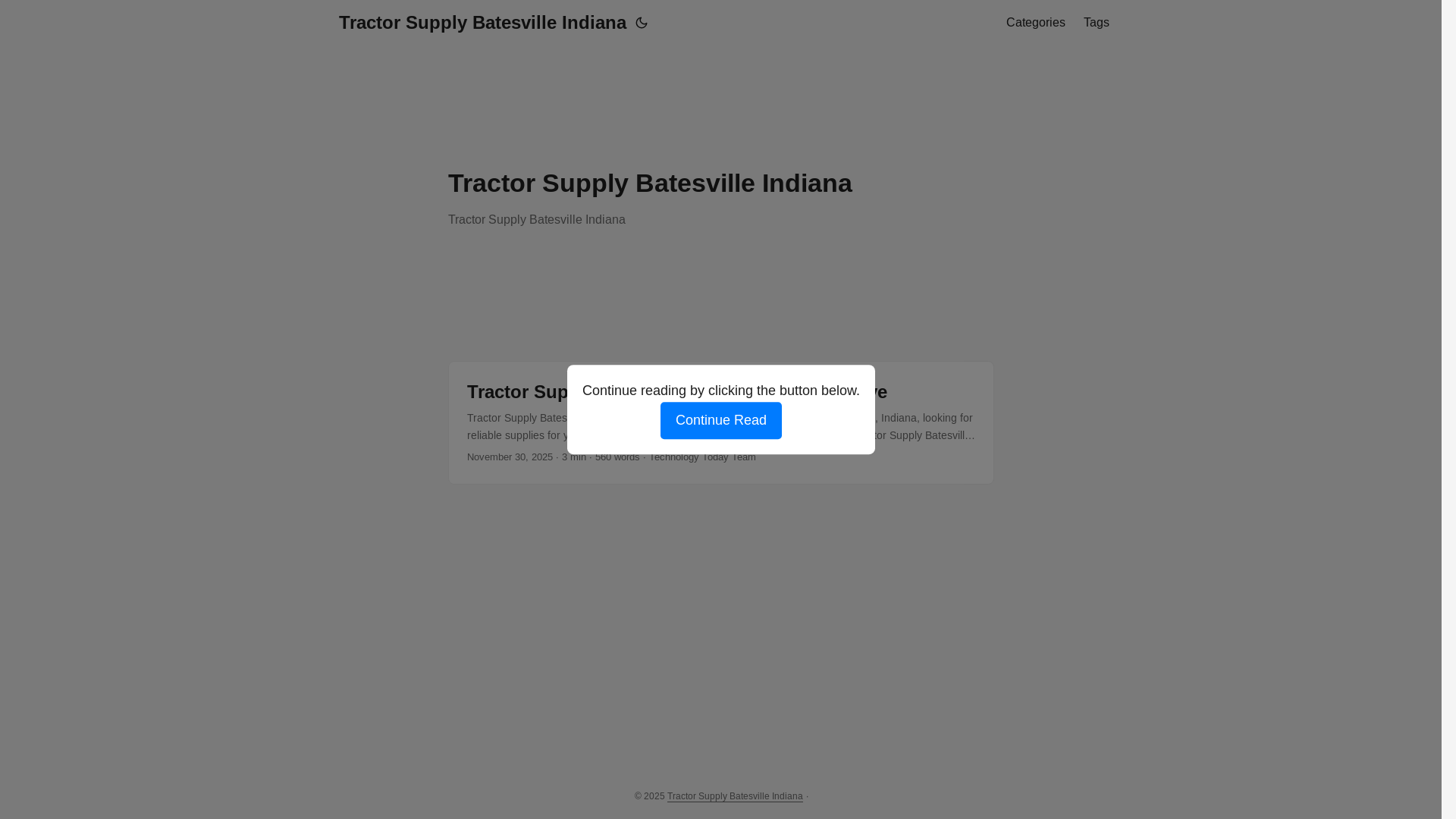 website screenshot of https://tractor-supply-batesville-indiana.pages.dev/